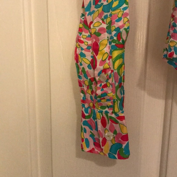 NWT Lilly Pulitzer Button Down Blouse Size 0 - Picture 5 of 7